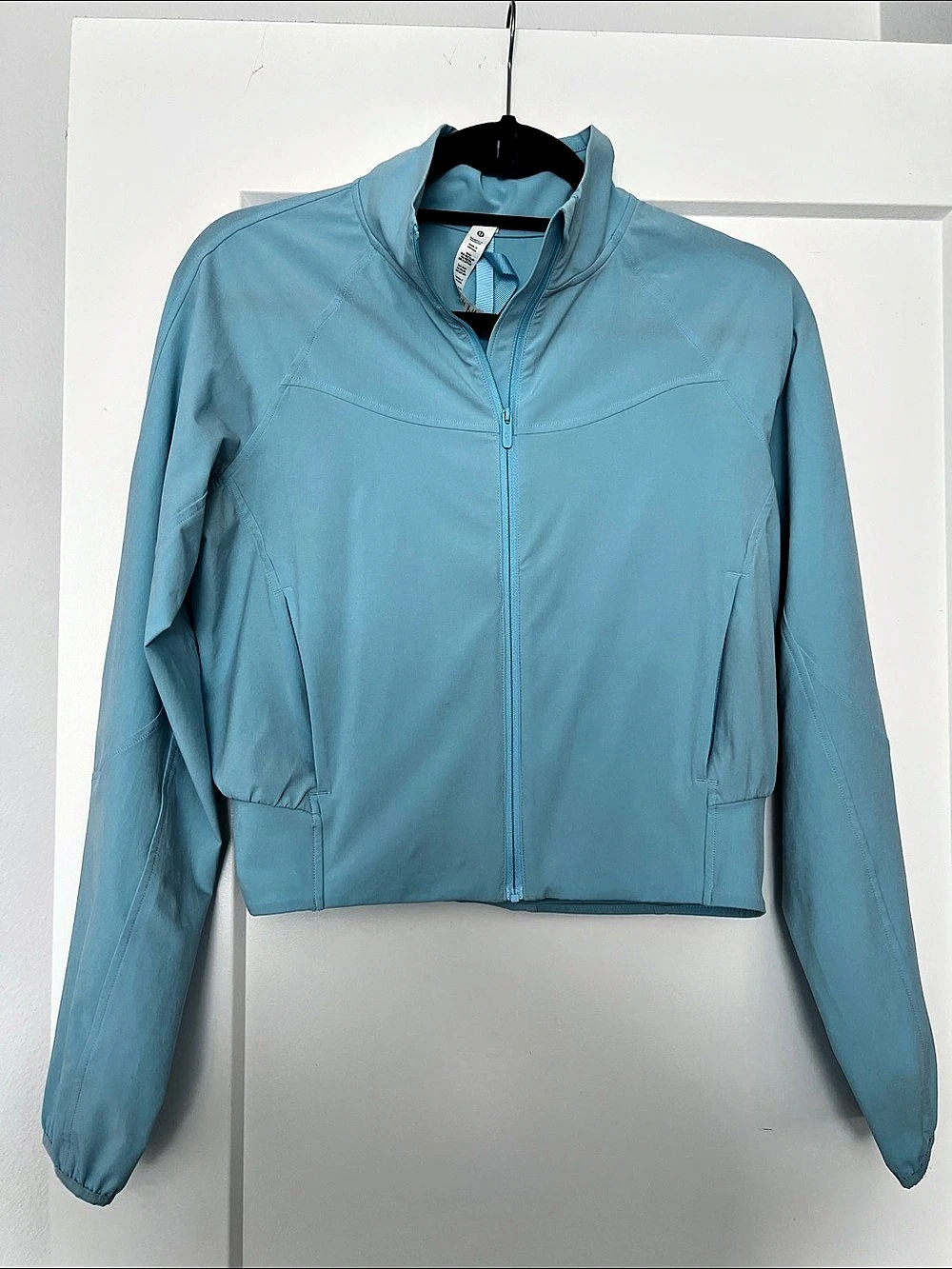 lululemon Water-Repellent Stretch Tennis Jacket Blue, 4